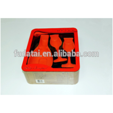 FDT custom logo printed luxury brand top quality wine box